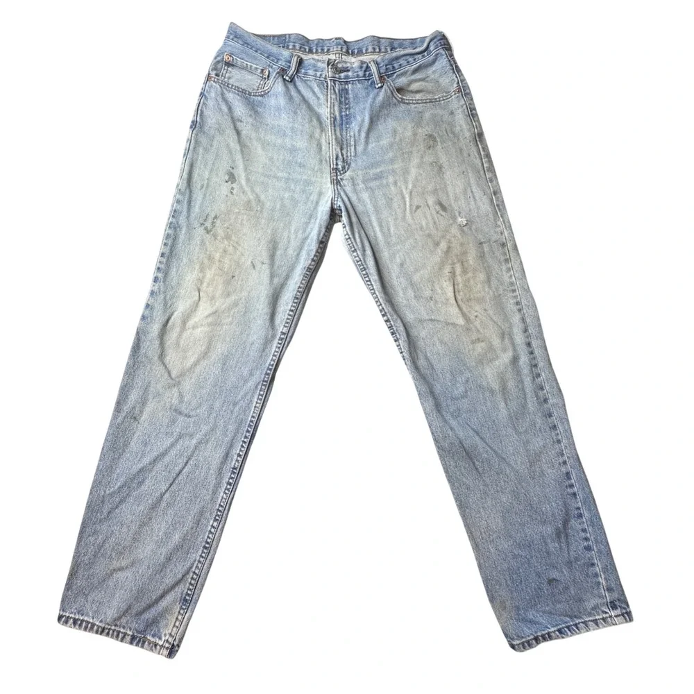 Levi's 550 Jeans Mens 36x32 (34x30) Blue‎ Relaxed Fit Tapered Light Wash Denim